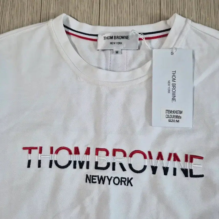 [BUNJANG] Thom Browne White Logo Long Sleeve T-Shirt / 톰브라운 화이트 로고 긴팔 티셔츠