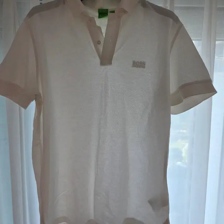 [BUNJANG] Hugo Boss White Short Sleeve Polo T-Shirt L / 휴고 BOSS 보스 화이트 반팔 카라 티셔츠 카라티 L 팝니다