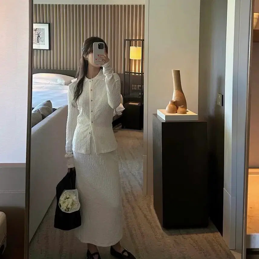 [BUNJANG] Ged Sheer Corset Two-Piece Set / 게드 시어커서 투피스 세트