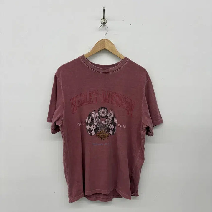 [BUNJANG] Harley-Davidson Pigment T-Shirt Pink Men&