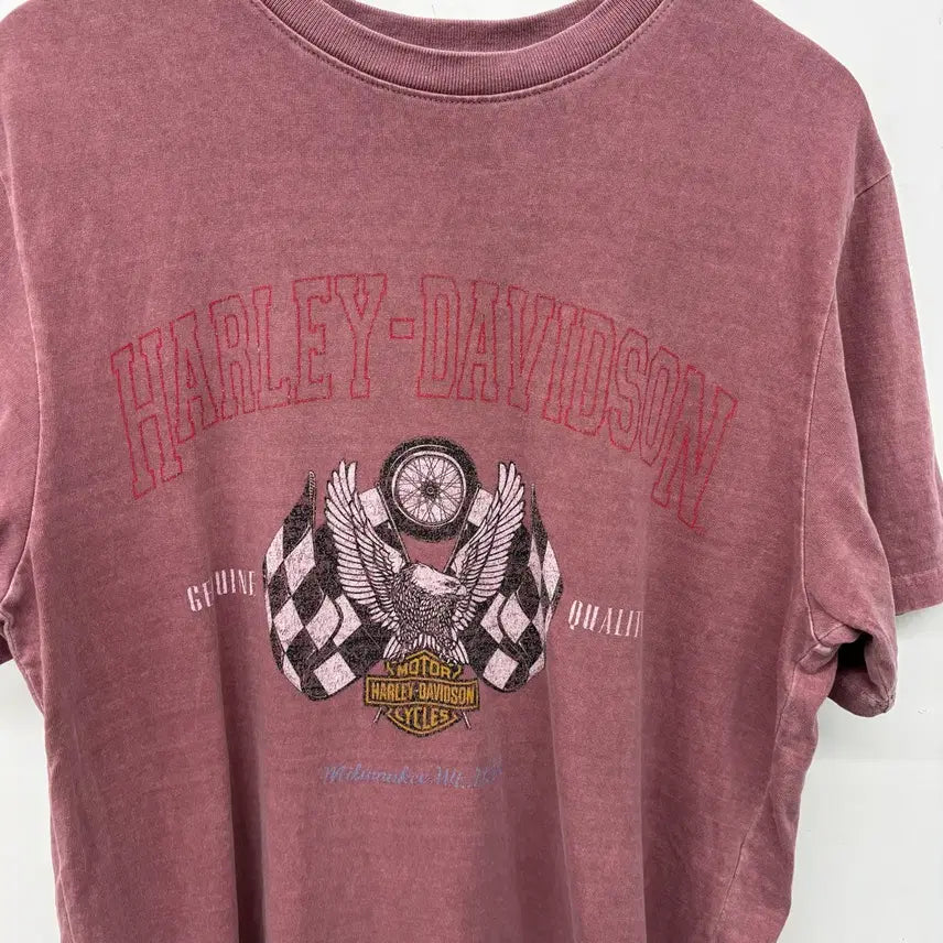 [BUNJANG] Harley-Davidson Pigment T-Shirt Pink Men&
