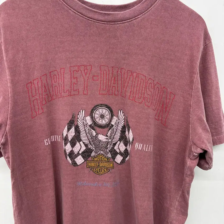 [BUNJANG] Harley-Davidson Pigment T-Shirt Pink Men&