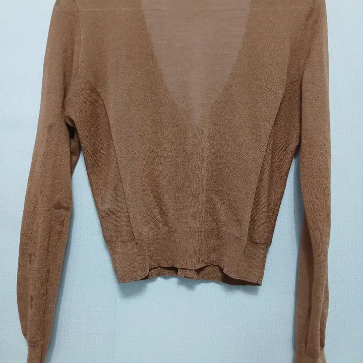 [BUNJANG] 2ME V-Neck Cardigan Brown / 2ME 브이넥 가디건 브라운