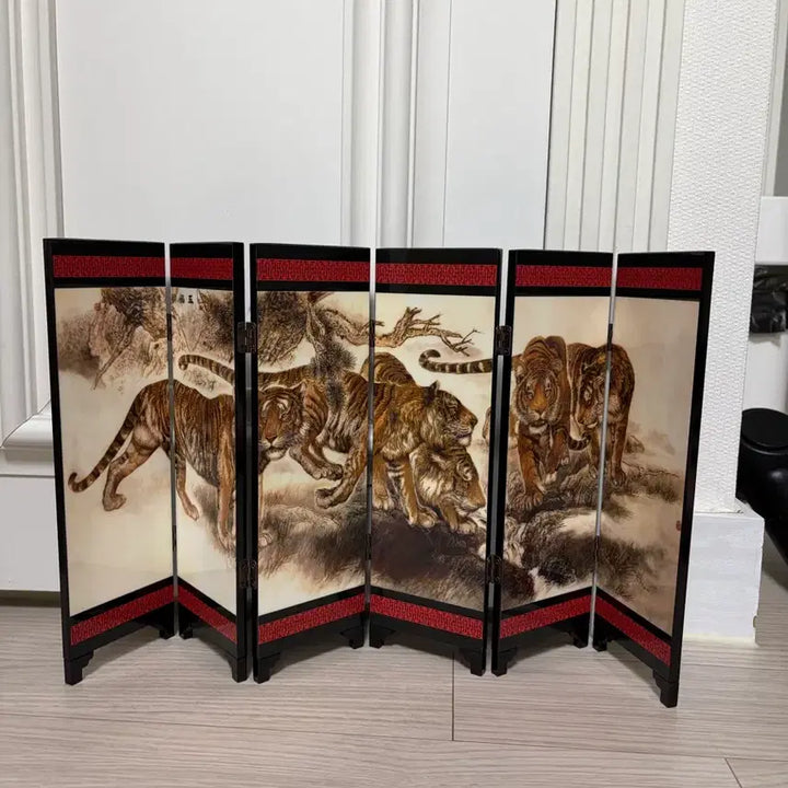 [BUNJANG] Tiger Mini Folding Screen / 호랑이 미니 병풍