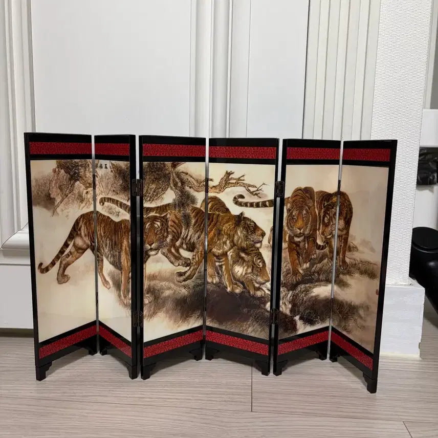 [BUNJANG] Tiger Mini Folding Screen / 호랑이 미니 병풍