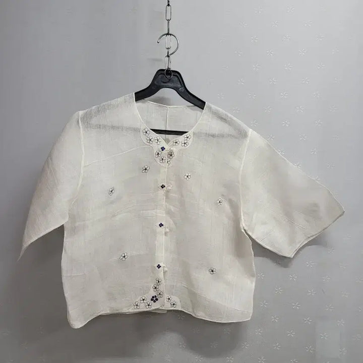 [BUNJANG] Embroidered Ramie Hanbok Jacket / 66)자수 모시저고리