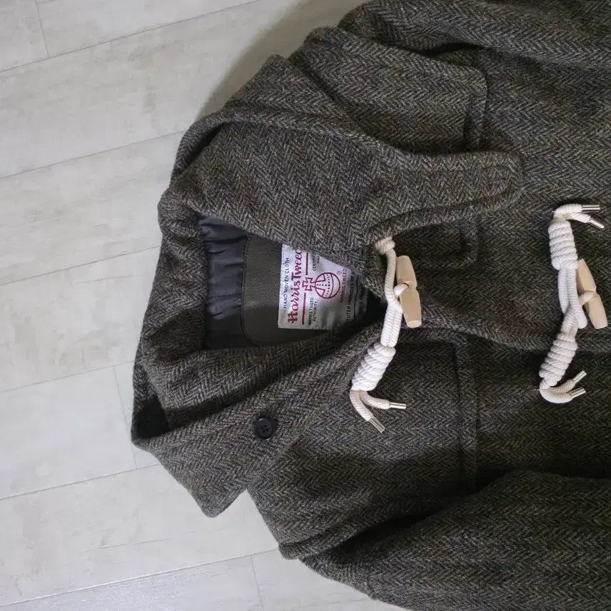 [BUNJANG] Memthewardrobe Harris Tweed Duffle Coat Size 1 / 밈더워드로브 해리스 트위드 더플 코트 1사이즈