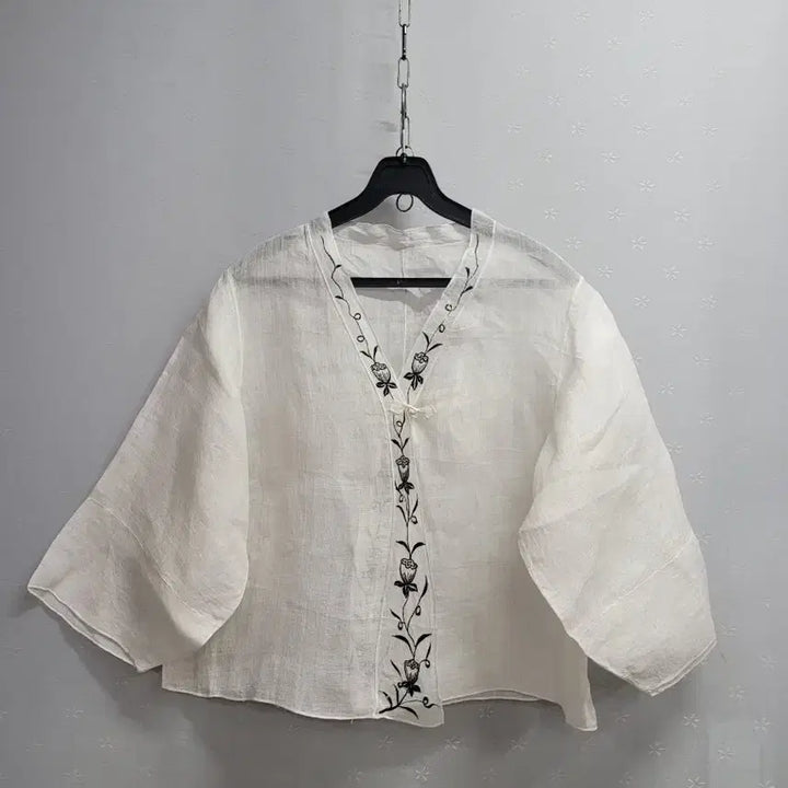 [BUNJANG] Embroidered Ramie Hanbok Top / 77)자수 모시저고리