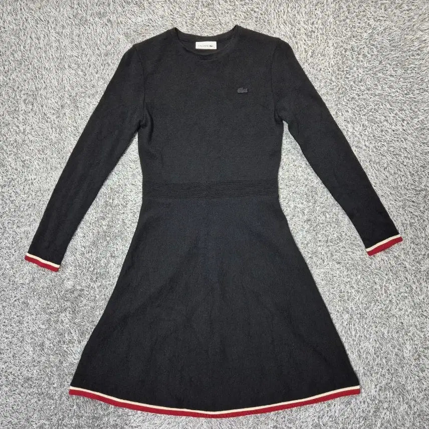 [BUNJANG] Lacoste Knit Dress Black Wool Size 90 / 라코스테 니트 원피스 90
