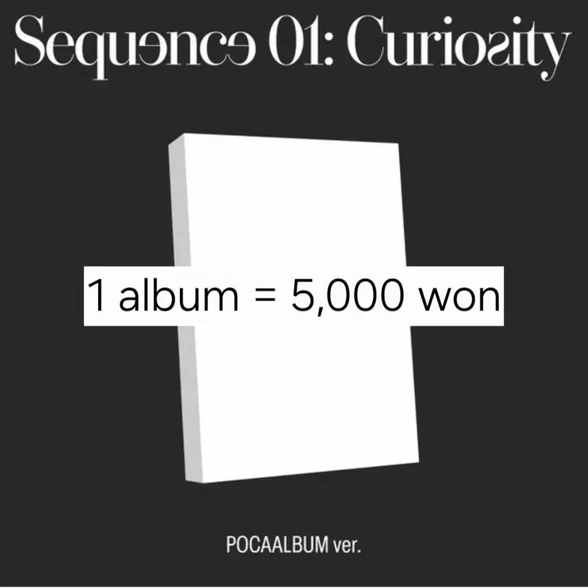 [SOLD OUT] 앤더블 Sequence 01 Curiosity 포카앨범