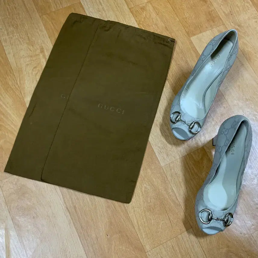 [BUNJANG] Gucci GG Logo Open Toe Platform Heels / GUCCI 구찌 GG-로고 오픈 토 플랫폼(35.5 사이즈)