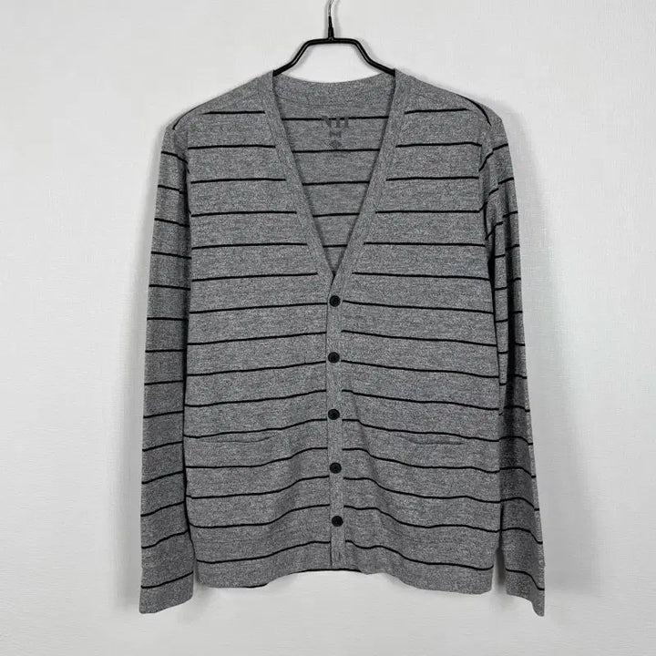 [BUNJANG] NII Cotton Spring/Autumn V-Neck Cardigan Grey Men&