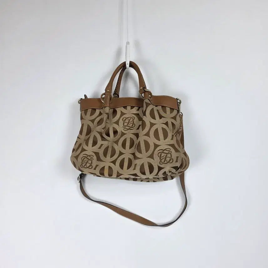 [BUNJANG] Louis Quatorze Leather Shoulder Tote Crossbody Bag / 루이까또즈 참 숄더백 토트백 크로스백 0511