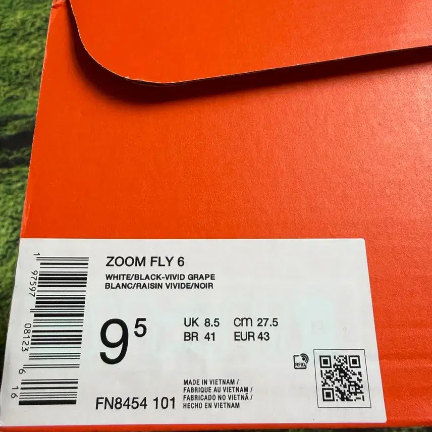 [BUNJANG] Nike Zoom Fly 6 White Vivid Grape Running Shoes (275mm) - Discontinued Model / 나이키 줌 플라이 6 화이트 비비드 그레이프 275 단종모델