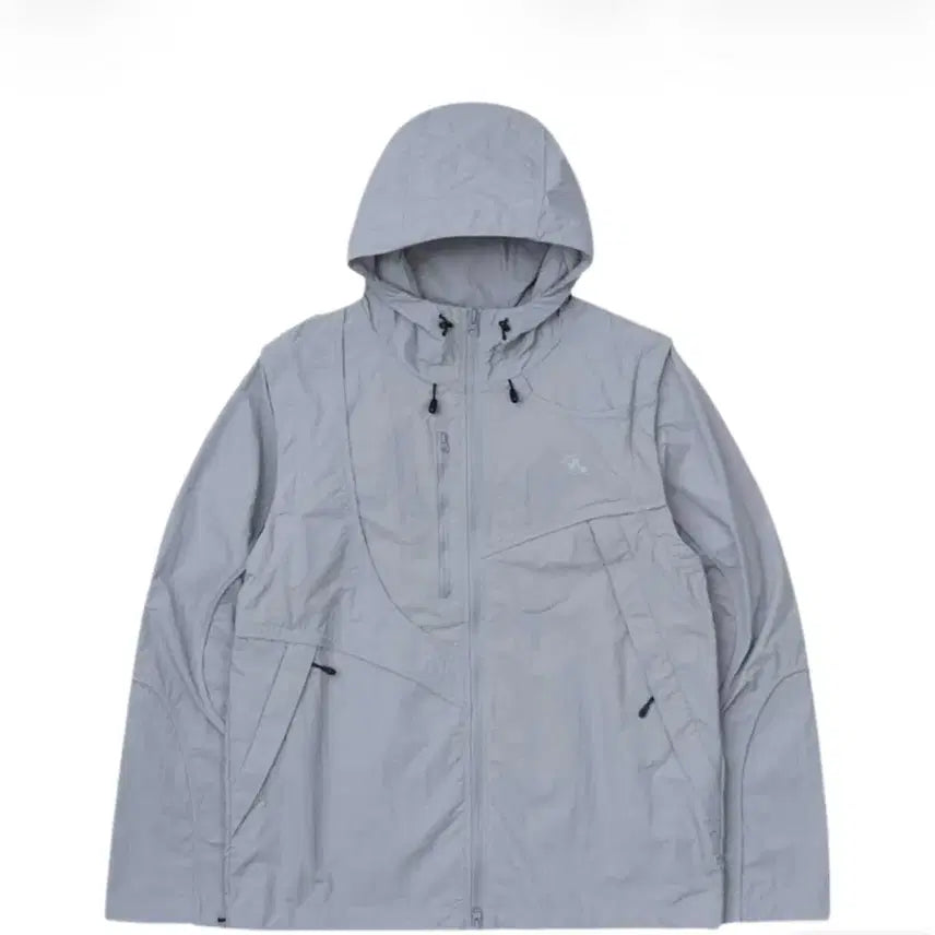 [BUNJANG] Sansan Gear 2-Way Wave Jacket Blue Gray 24SS / 산산기어 투웨이 웨이브 자켓 블루 그레이24SS (바람막이)