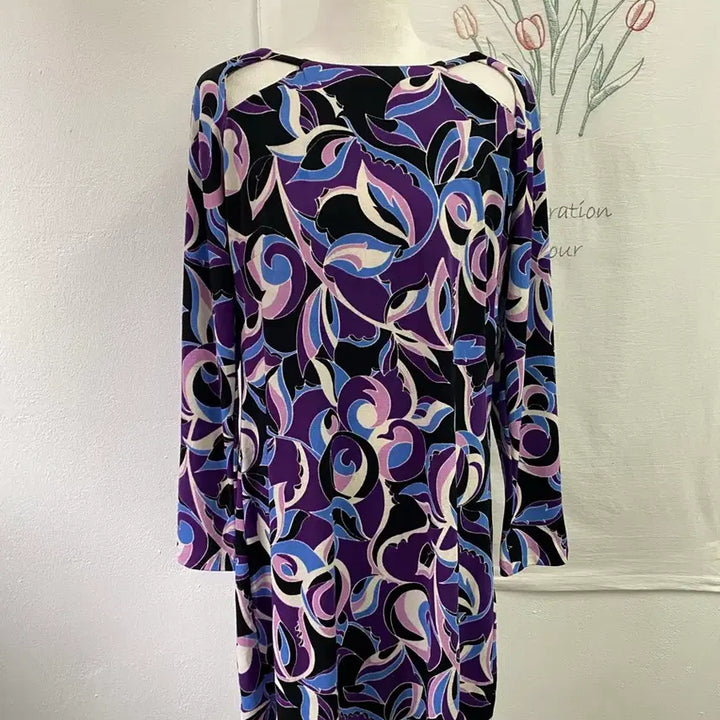 [BUNJANG] Juicy Couture Unique Pattern Sleeveless Dress / 쥬시 꾸뛰르 유니크 패턴 슬리브 원피스