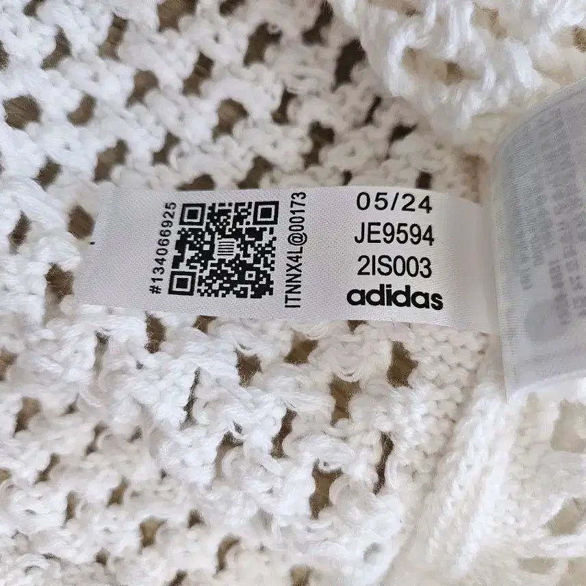 [BUNJANG] Adidas x Clot Crochet Polo T-Shirt XL / 아디다스 클랏 크로셰 폴로 티셔츠 XL