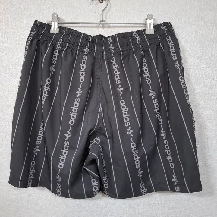 [BUNJANG] Adidas All Over Logo Shorts Black L / 아디다스 올오버 로고 반바지 블랙 L