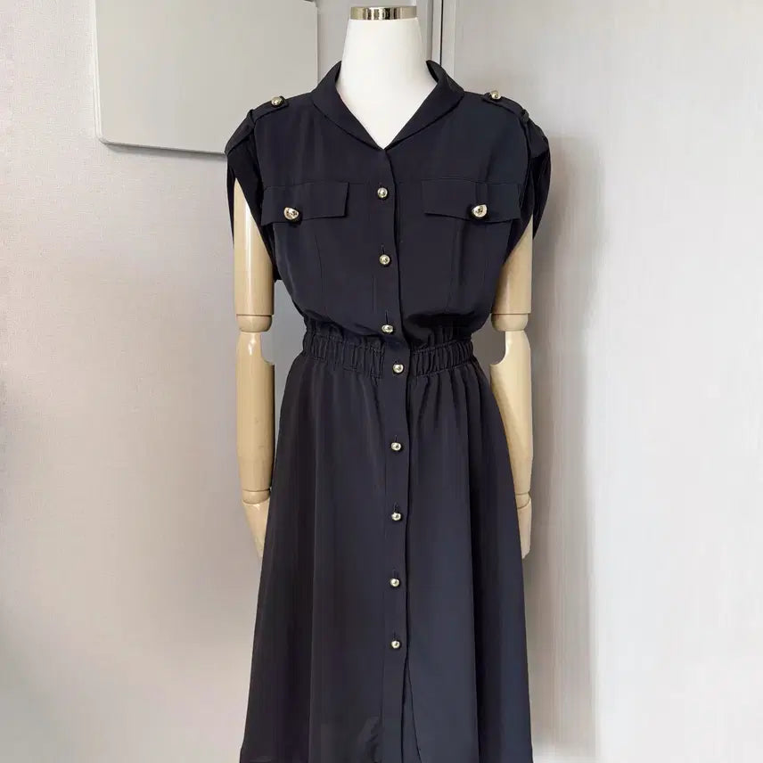 [BUNJANG] MICHAA Shoulder Strap Shirtdress / 미샤 견장 셔츠원피스