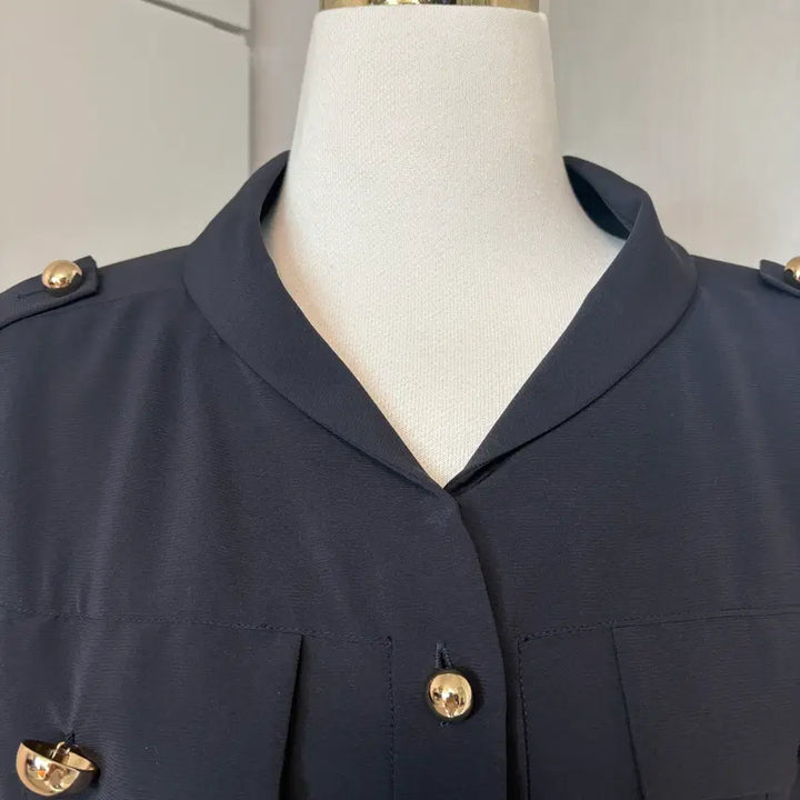 [BUNJANG] MICHAA Shoulder Strap Shirtdress / 미샤 견장 셔츠원피스