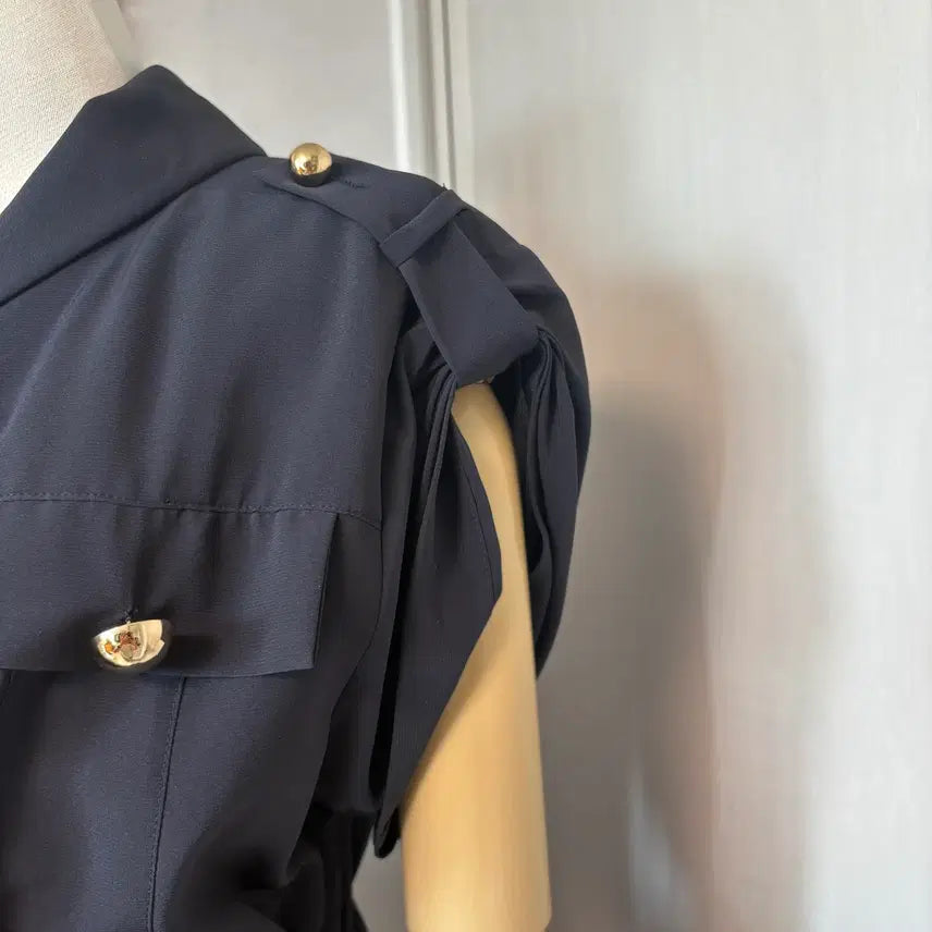 [BUNJANG] MICHAA Shoulder Strap Shirtdress / 미샤 견장 셔츠원피스