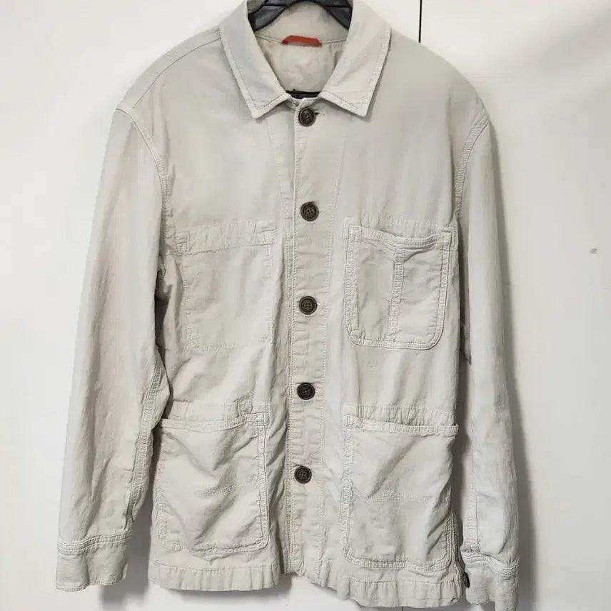 [BUNJANG] Henry Cotton Linen Dyed Chore Jacket Size 46 / 헨리코튼 린넨 다잉 초어 자켓 46