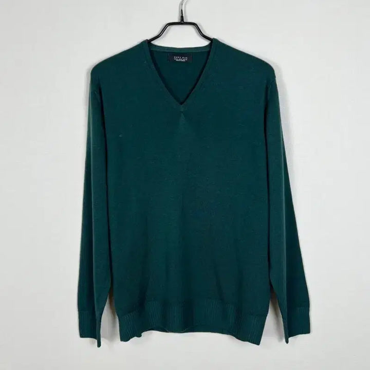 [BUNJANG] Zara V-Neck Green Wool Knit Sweater Men&