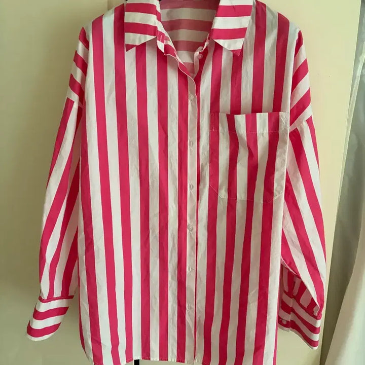 [BUNJANG] Mango Cotton 100% Oversized Shirt - Medium / 망고 코튼100%오버핏 셔츠/M