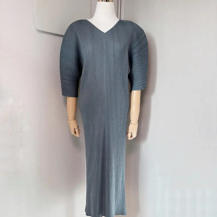 [BUNJANG] Pleated Long Dress / 플리츠 롱원피스