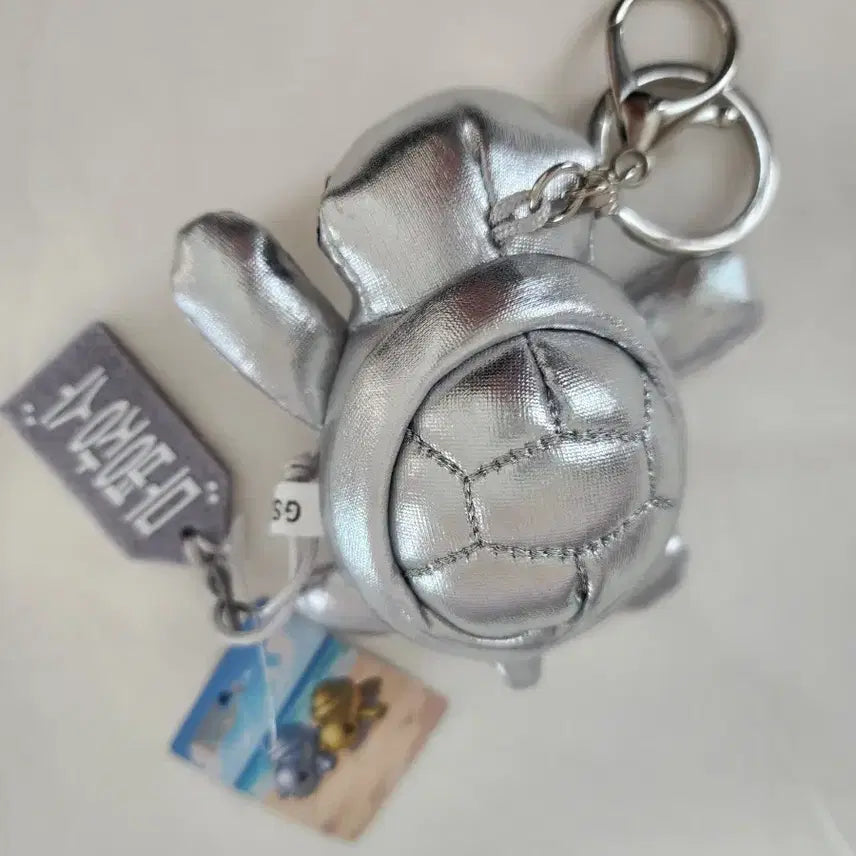 [BUNJANG] Silver Turtle Keychain / 실버 거북이 인형 키링 은거북이