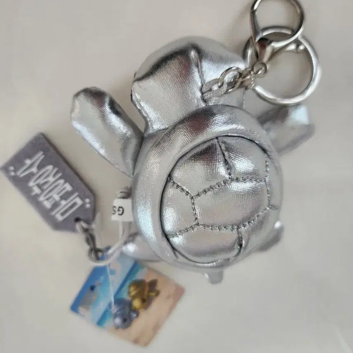 [BUNJANG] Silver Turtle Keychain / 실버 거북이 인형 키링 은거북이