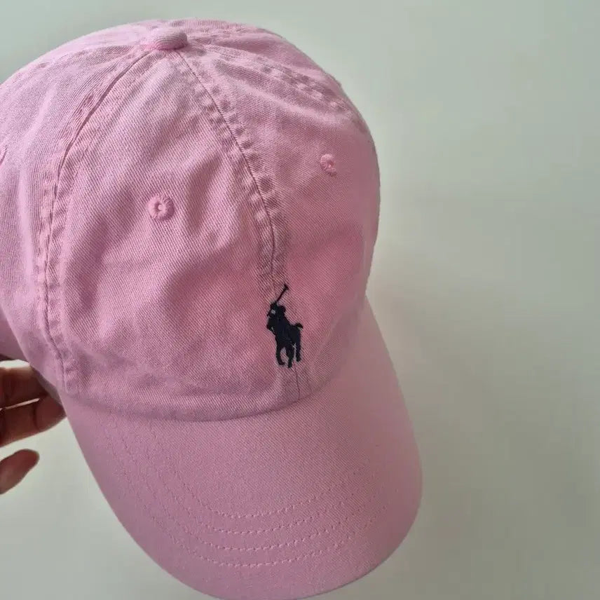 [BUNJANG] Polo Ralph Lauren Pastel Pink Cotton Twill Baseball Cap / 폴로랄프로렌 핑크 볼캡모자