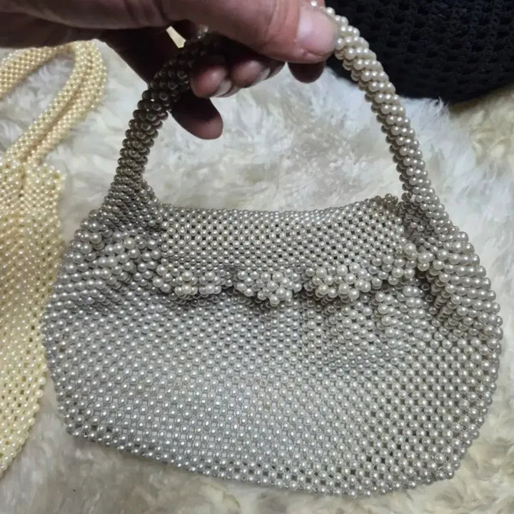 [BUNJANG] Pleated Flower Embellished Tote Bag / 플리츠 주름 꽃 장식 토트백 여러개 개당