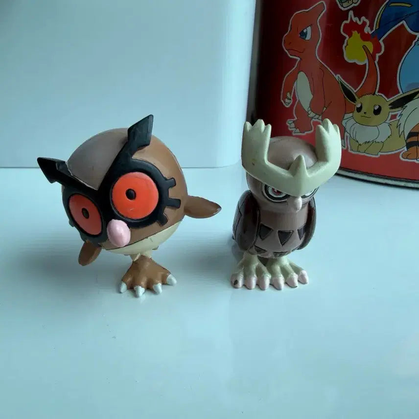 [BUNJANG] Pokemon MonColle Older Edition Noctowl &amp; Hoothoot Evolution Set / 포켓몬 구판 몬코레 야부엉, 부우부 세트
