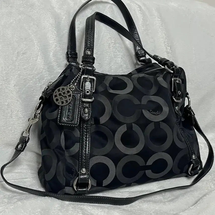 [BUNJANG] Coach Signature CC 2-Way Bag / Coach 코치 시그니처 cc 2way백