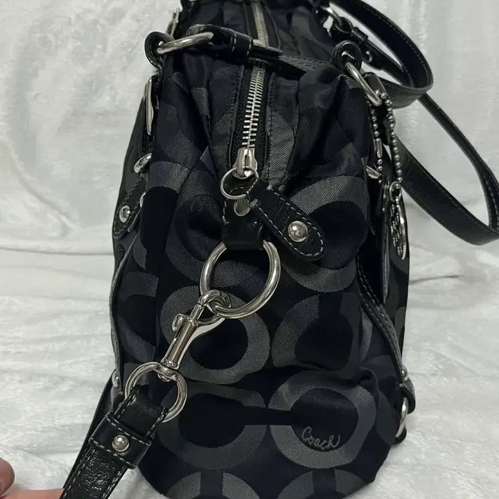 [BUNJANG] Coach Signature CC 2-Way Bag / Coach 코치 시그니처 cc 2way백