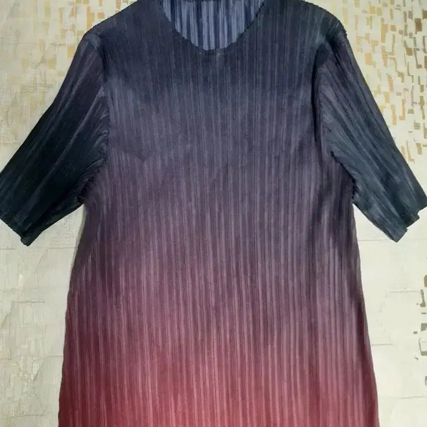 [BUNJANG] Gradient Pleated Long Dress / [상태최상] 그라데이션 플리츠 롱 원피스