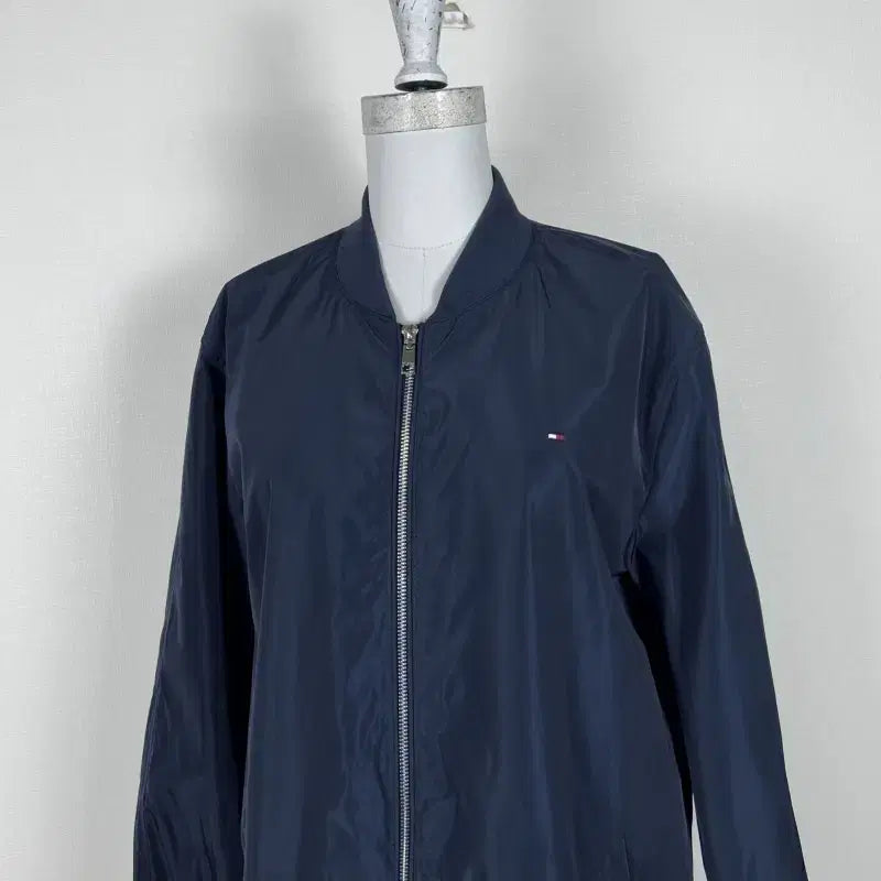 [BUNJANG] Tommy Hilfiger Navy Long Windbreaker Jacket Women&