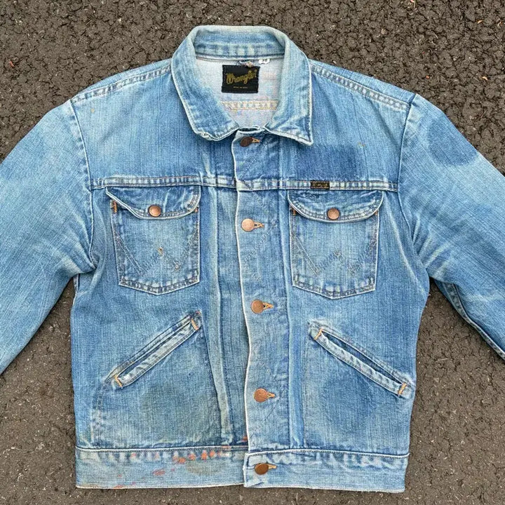 [BUNJANG] 1960s-1970s Wrangler 124MJ Selvedge Denim Jacket / 60s-70s wrangler 124mj 셀비지 랭글러 usa 데님자켓