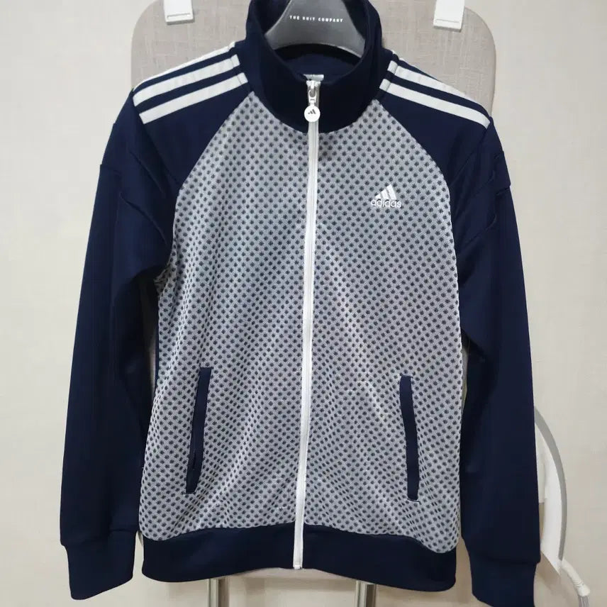 [BUNJANG] Adidas Navy Three-Stripes Track Top / 아디다스 네이비 삼선 트랙탑