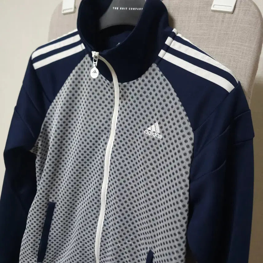 [BUNJANG] Adidas Navy Three-Stripes Track Top / 아디다스 네이비 삼선 트랙탑