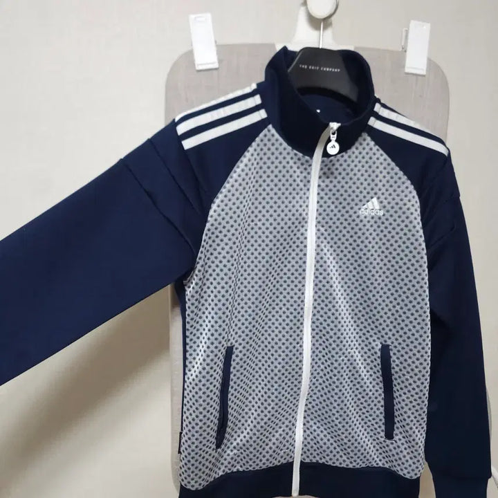 [BUNJANG] Adidas Navy Three-Stripes Track Top / 아디다스 네이비 삼선 트랙탑