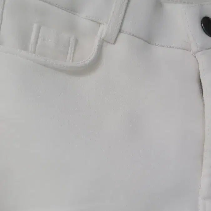 [BUNJANG] White Skinny Jeans with Fleece Lining / 화이트 스키니진 기모바지