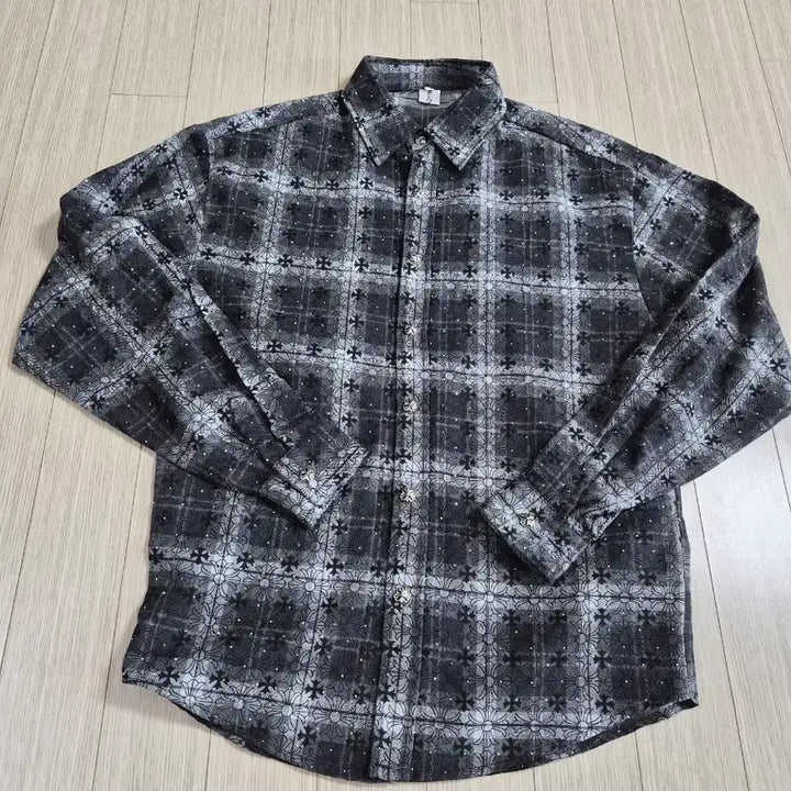 [BUNJANG] Chrome Hearts Style Checkered Shirt / 크롬하츠 스타일 체크 셔츠