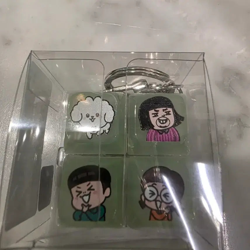 [BUNJANG] Dessert39 Character Cube Keychain Set (Sealed) / 디저트39 캐릭터 큐브 키링 세트 (미개봉)