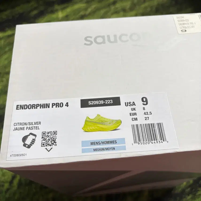 [BUNJANG] Saucony Endorphin Pro 4 Citron Silver 270 / 써코니 엔돌핀 프로 4 시트론 실버 270 정품 박스포함