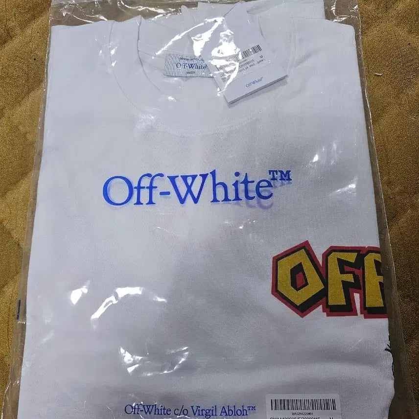 [BUNJANG] Off-White Embrants T-Shirt White M / 오프화이트 엠브란츠 반팔 티셔츠 화이트m
