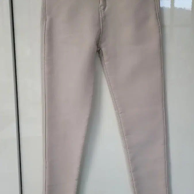 [BUNJANG] Beige Skinny Jeans with Thermal Lining / 베이지 스키니진 기모바지