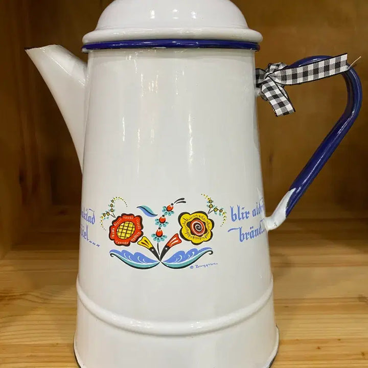 [BUNJANG] Vintage White Enamel Kettle / 빈티지 힌색 법랑 주전자