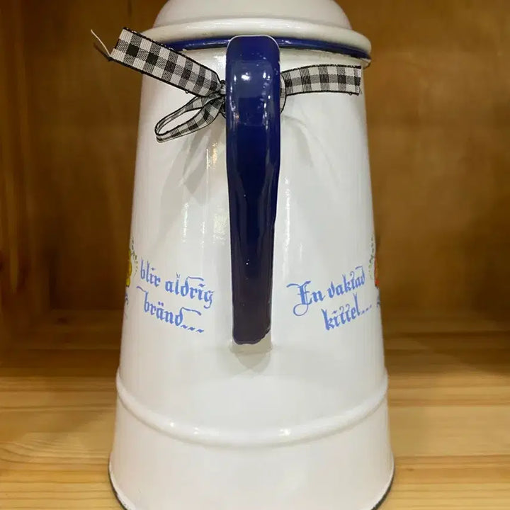 [BUNJANG] Vintage White Enamel Kettle / 빈티지 힌색 법랑 주전자